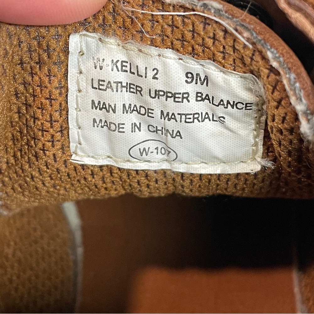 Vtg 90s Maine Woods Womens Brown Leather‎ Hiking Ankle Lace Up Boots size 9M - Picture 8 of 9